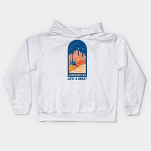 Camping Shirt Kids Hoodie